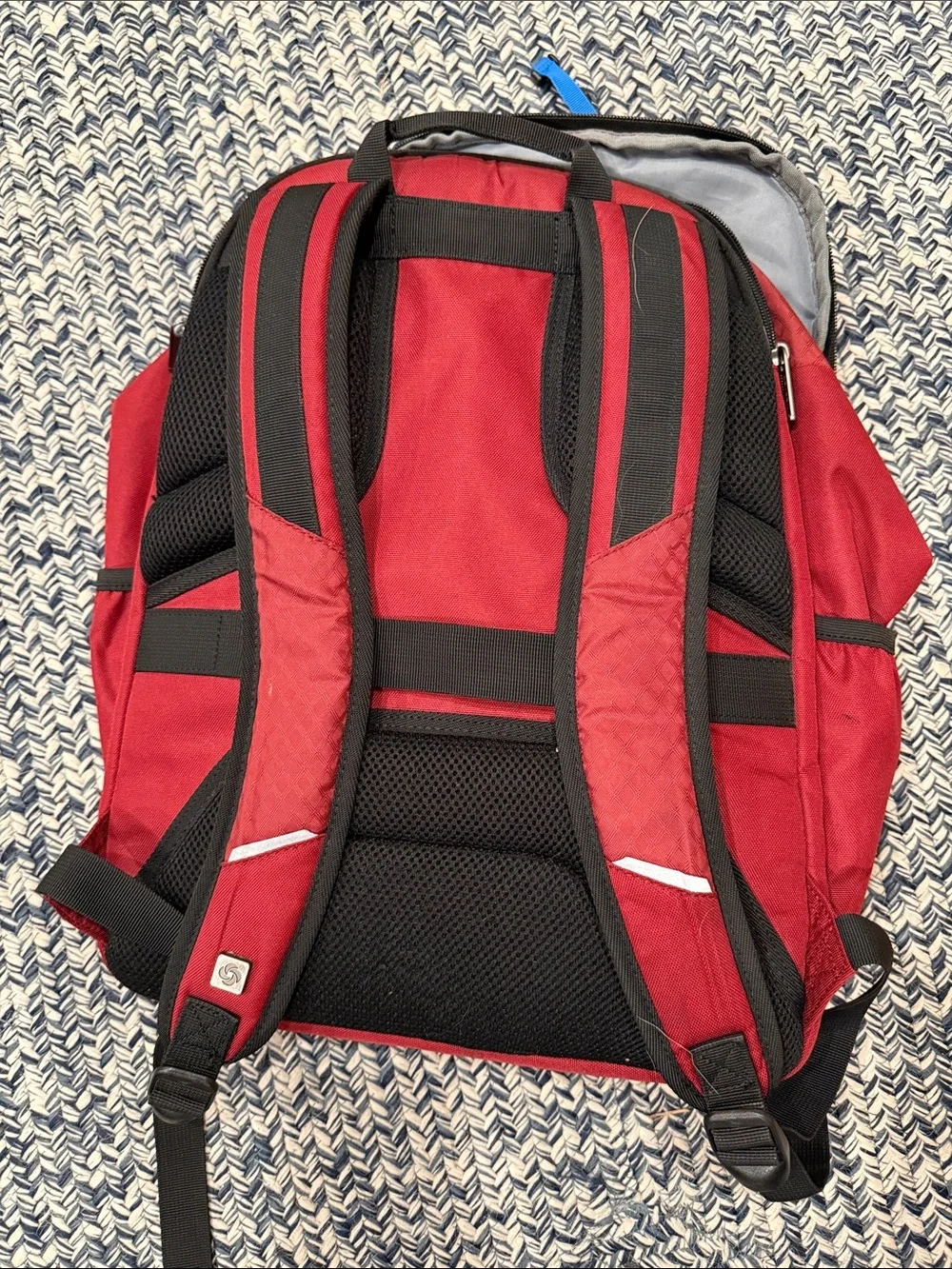 Samsonite Red & Black Travel Backpack - Durable Daily Bag